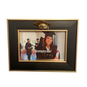 Thomasville Black and Gold Graduation 2025 Photo Frame 6"X4"